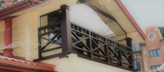 Этапы строительства первого этажа балкона